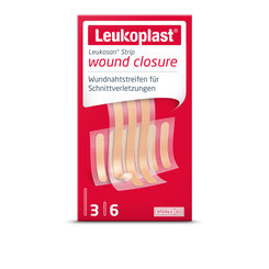 LEUKOPLAST Leukosan Strip pásky na uzavretie rán, 2 veľkosti 9 ks