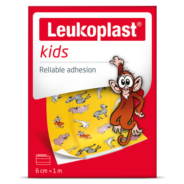 LEUKOPLAST KIDS Vodeodolná náplasť na rany pre deti, pás 6cmx1m 1 ks