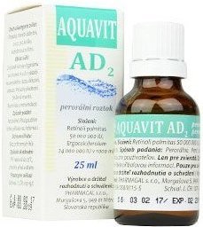 E-shop Aquavit AD2 perorálny roztok pre zvieratá 25ml