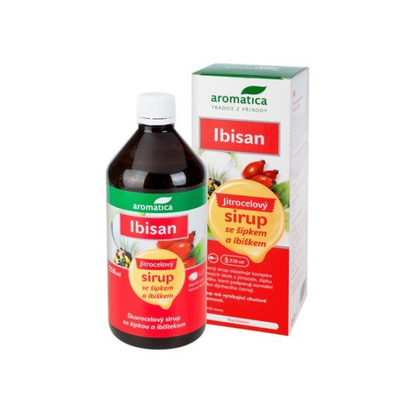 aromatica IBISAN Skorocelový sirup so šípkou a ibištekom