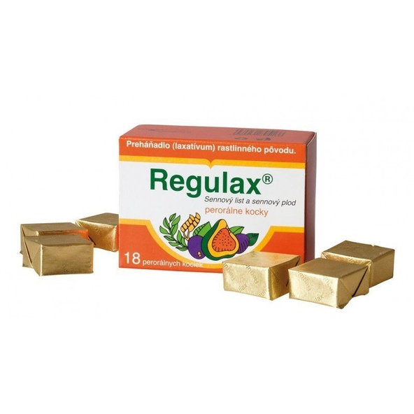 Regulax- rastlinné preháňadlo 18 kociek