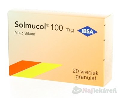 E-shop Solmucol na vykašliavanie 20 x 100 mg