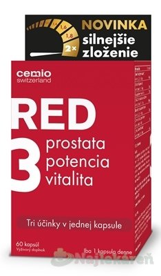 E-shop Cemio RED3 prostata, potencia, vitalita 60 kapsúl