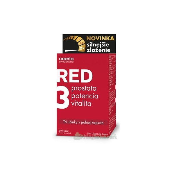 Cemio RED3 prostata, potencia, vitalita 60 kapsúl