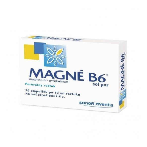 MAGNE-B6 nedostatok horčíka 10x10 ml