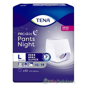 TENA Pants Night Super L naťahovacie inkontinenčné nohavičky na noc 10ks