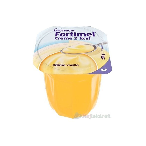 Fortimel Creme 2 kcal s vanilkovou príchuťou, 24x200g