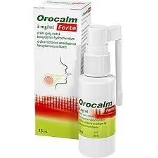 E-shop Orocalm Forte 3 mg/ml proti bolesti a opuchu hrdla 15 ml