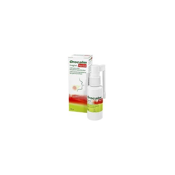 Orocalm Forte 3 mg/ml proti bolesti a opuchu hrdla 15 ml