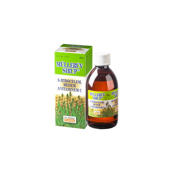 MÜLLEROV SIRUP so skorocelom, medom a vitamínom C 320 g