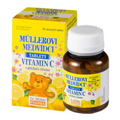 MÜLLEROVE medvedíky - vitamín C s príchuťou citrónu 45tbl