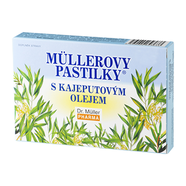 MÜLLEROVE PASTILKY s kajeputovým olejom 36 pastiliek