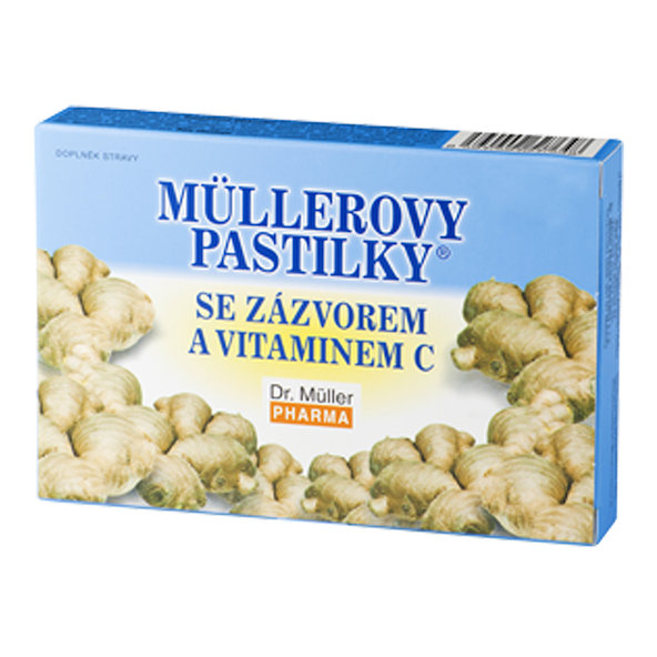 MÜLLEROVE PASTILKY so zázvorom 24 pastiliek