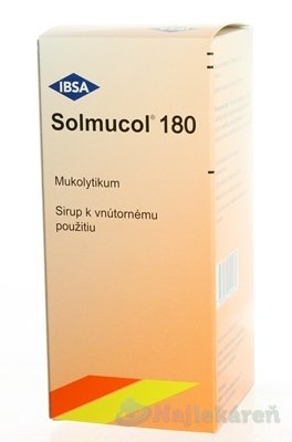 E-shop Solmucol sirup na vykašliavanie 180 ml