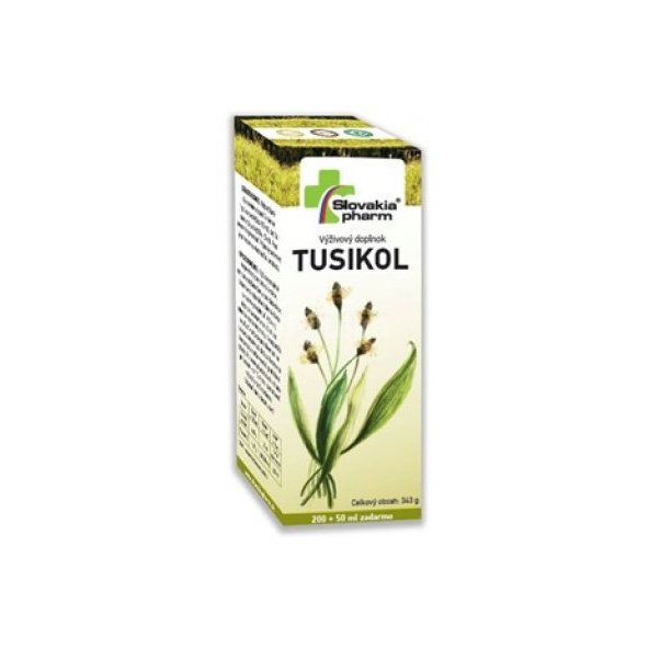 Slovakiapharm TUSIKOL sirup s vitamínom C na kašeľ 250 ml