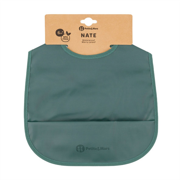 PETITE&MARS Podbradník PU Nate Misty Green 6m+