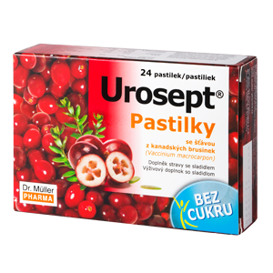 E-shop Dr. Müller UROSEPT Pastilky bez cukru na močové cesty 24 ks