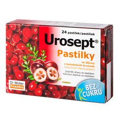 Dr. Müller UROSEPT Pastilky bez cukru na močové cesty 24 ks