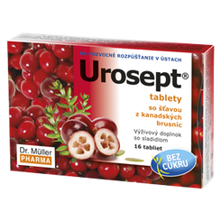 Dr. Müller UROSEPT bez cukru na močové cesty 16 tabliet