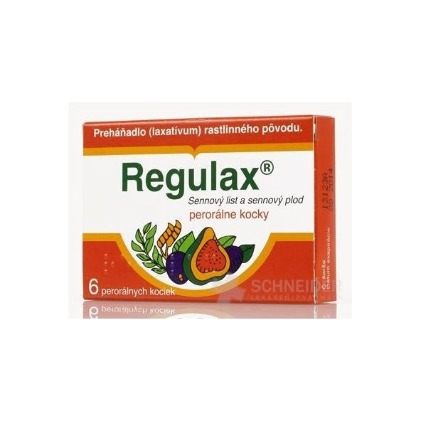 Regulax- rastlinné preháňadlo 6 kociek
