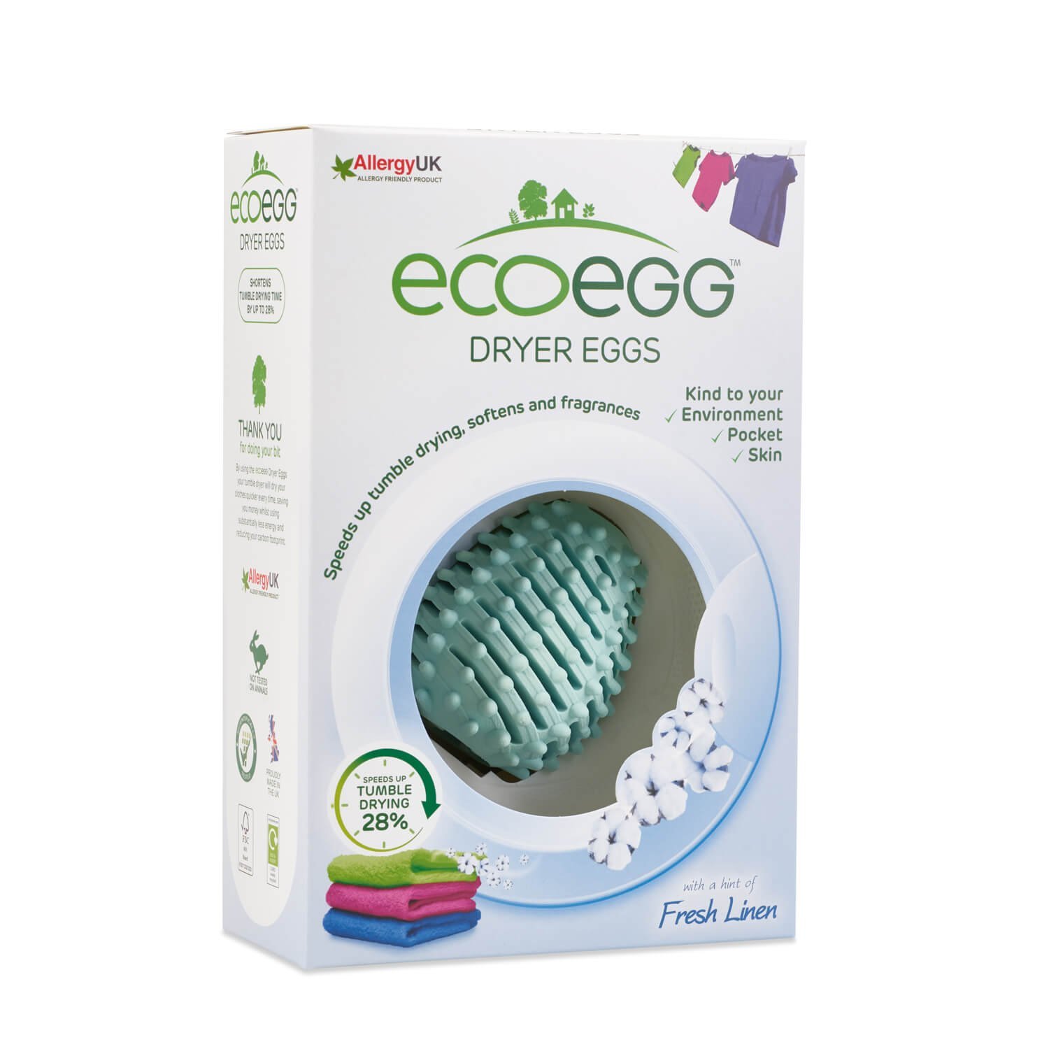 E-shop Ecoegg vajíčko do sušičky 2ks, vôňa sviežej bavlny