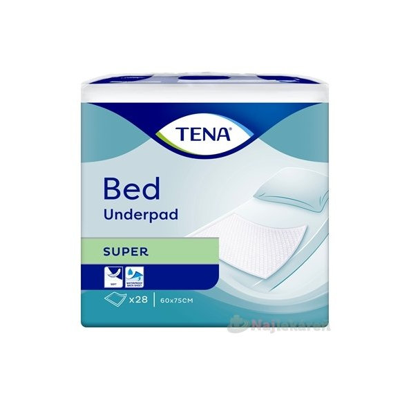 TENA Bed Super absorpčné podložky 60x75cm, 28ks