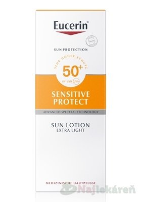 E-shop Eucerin SUN SENSITIVE PROTECT SPF 50+ mlieko 150ml