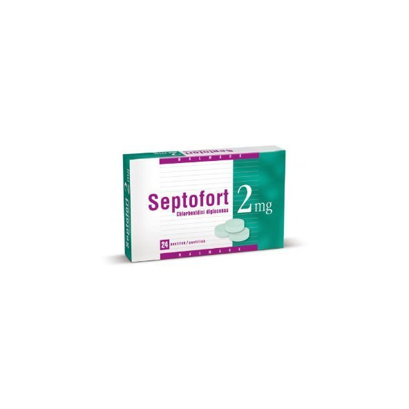 SEPTOFORT 2 mg na liečbu infekcií ústnej dutiny 24 tbl