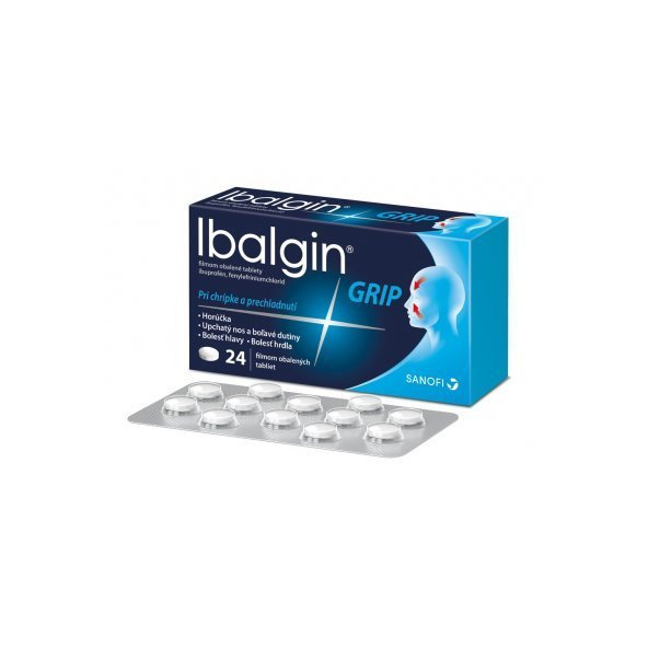 Ibalgin GRIP pri chrípke a prechladnutí 24 tbl