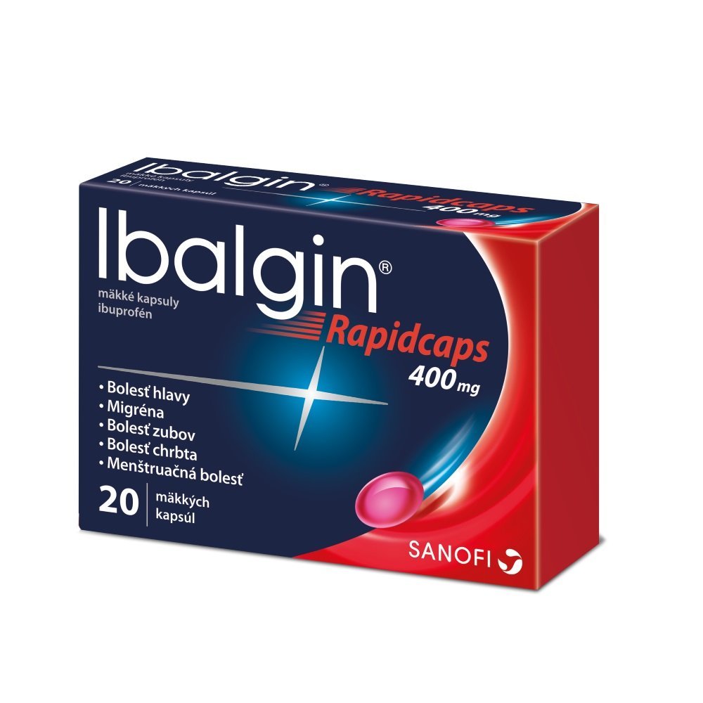 E-shop Ibalgin Rapidcaps na bolesť 400 mg 20 cps