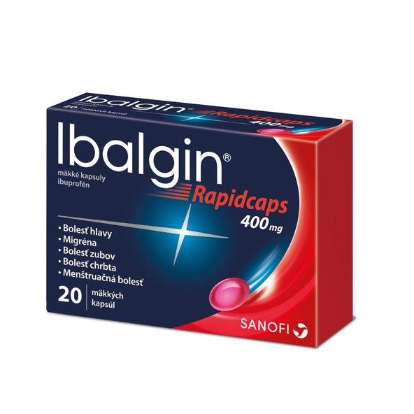 Ibalgin Rapidcaps na bolesť 400 mg 20 cps