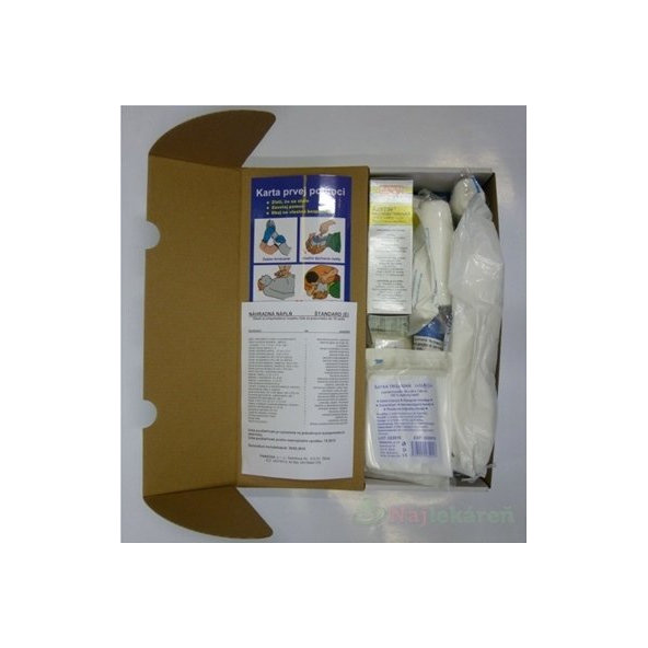 Panacea NÁPLŇ do nástennej lekárničky ŠTANDARD E v papierovej kartónovej krabici 1ks