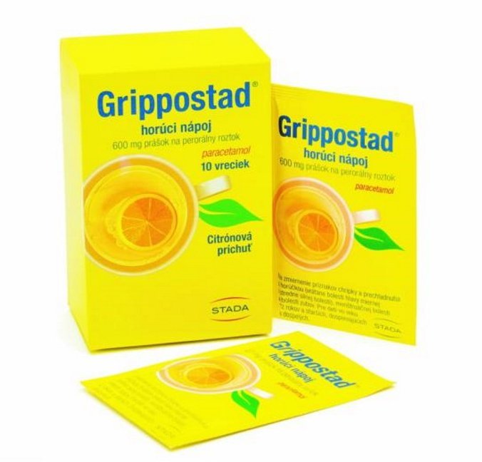 E-shop Grippostad horúci nápoj chrípky a prechladnutia 10 vreciek