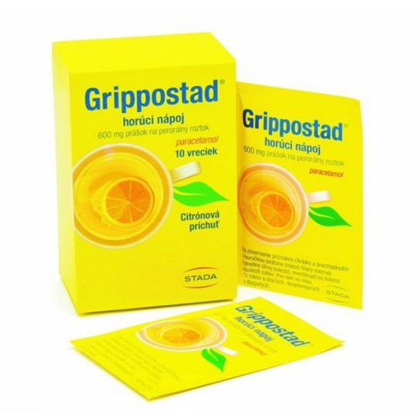 Grippostad horúci nápoj chrípky a prechladnutia 10 vreciek