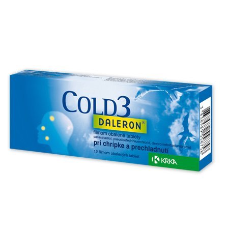 E-shop Daleron Cold 3 na horúčku a kašeľ 24 tbl