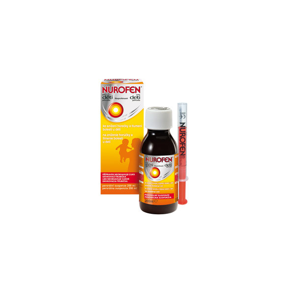 Nurofen sirup pre deti od 3 mesiacov 100ml, jahoda