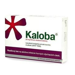 Kaloba 20mg proti nachladnutiu a kašľu 21 tbl