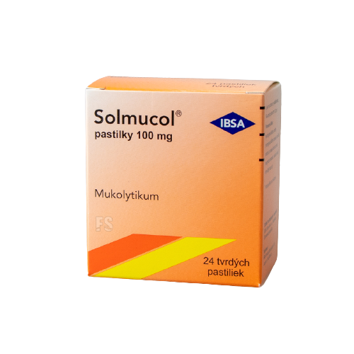 E-shop Solmucol pastilky na vykašliavanie 24 pastiliek