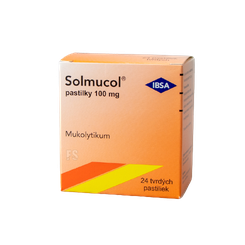 Solmucol pastilky na vykašliavanie 24 pastiliek