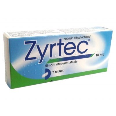 E-shop ZYRTEC 10 mg proti nádche,7 ks