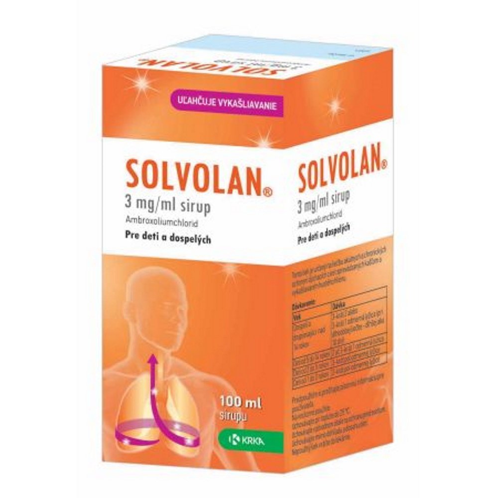 E-shop SOLVOLAN na ochorenia dýchacích ciest 100 ml