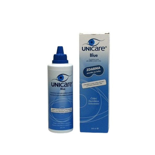 UniCare Blue roztok na šošovky 240ml + puzdro na šošovky
