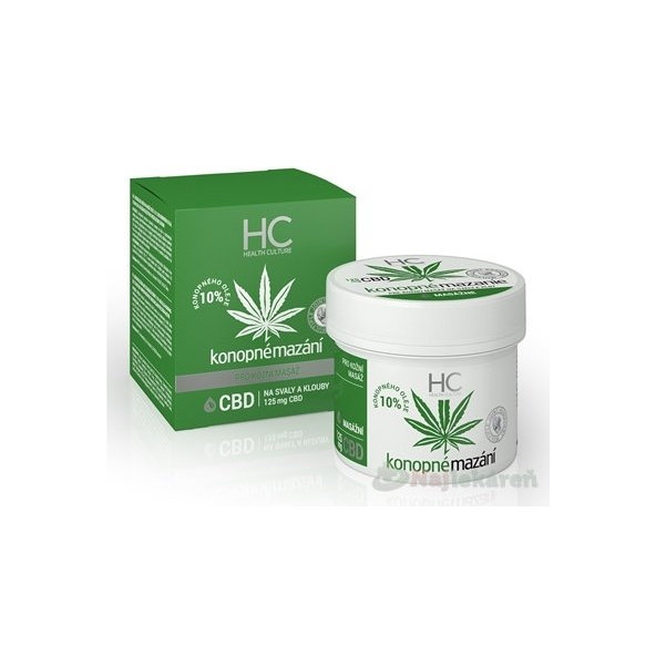 Health Culture Konopné mazanie 10% s CBD 125ml