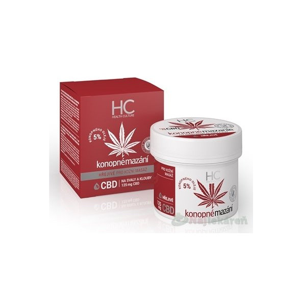 Health Culture Konopné mazanie hrejivé s CBD 125ml