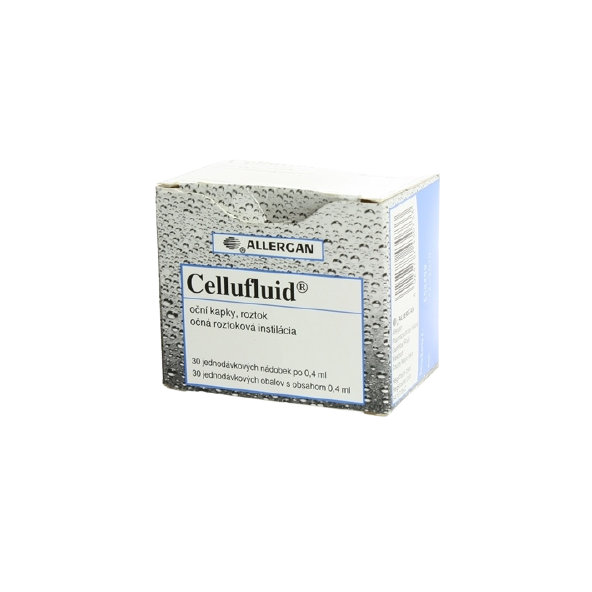 CELLUFLUID na liečbu príznakov suchého oka 30x0,4 ml