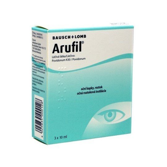 E-shop Arufil očná roztoková instilácia na suchý zápal spojoviek 3x10 ml