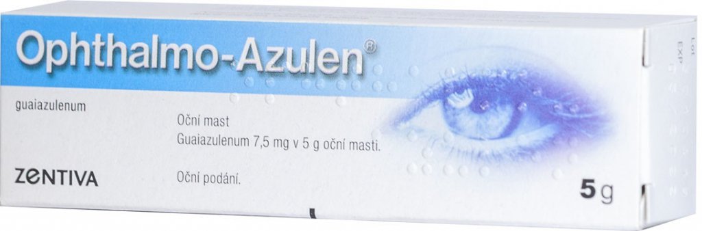 E-shop OPHTHALMO-AZULEN očná masť protizápalový a dezinfekčný účinok 5 g