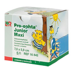 PRO-OPHTA JUNIOR MAXI očné krytie 5 kusov