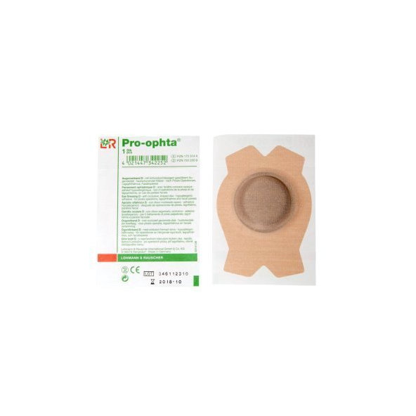PRO-OPHTA D očné krytie nepriehľadné, nesterilné 1 kus