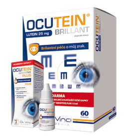 OCUTEIN BRILLANT Luteín 25 mg - DA VINCI 60 kapsúl + kvapky 15 ml